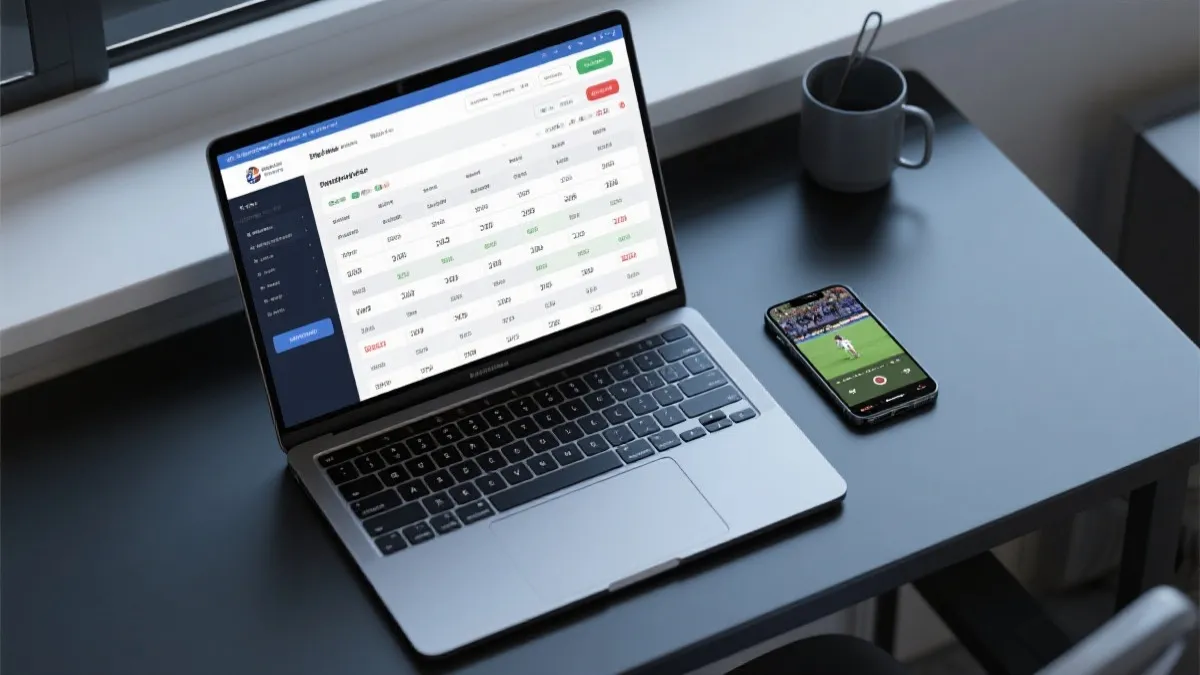 世界杯观赛对照表与常见设备投屏场景示意